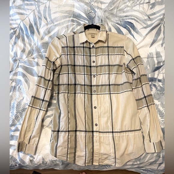 Burberry Brit size XS women’s long sleeve checked dress shirt - Picture 3 of 5
